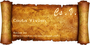 Csuta Vivien névjegykártya
